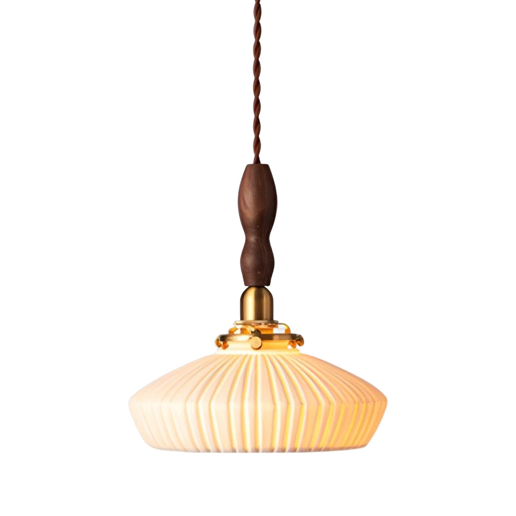 Creative Ceramic Copper LED 12W Nordic Pendant Light Plug in Wall Light Fixture