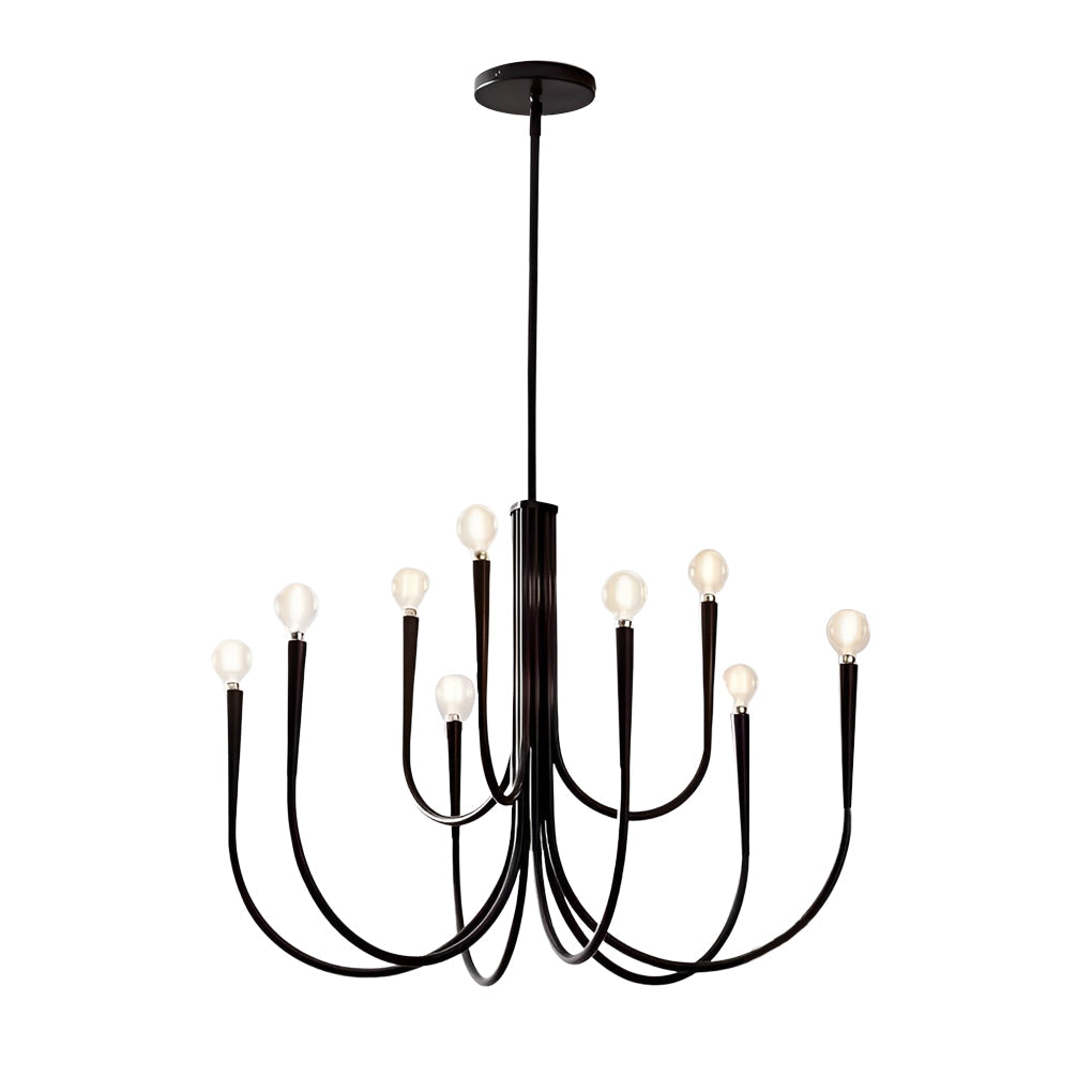 6/9-Light Retro Candlelight 3 Step Dimming LED French Style Chandelier Design