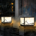 Waterproof LED Mountain Scenery Intelligent Solar Solar Post Caps Lights - Dazuma