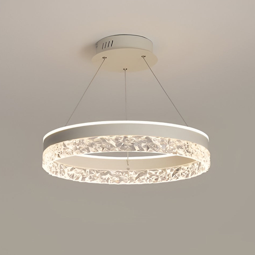 Circular Ring Three-step Dimming LED Modern Chandelier Island Lights Design