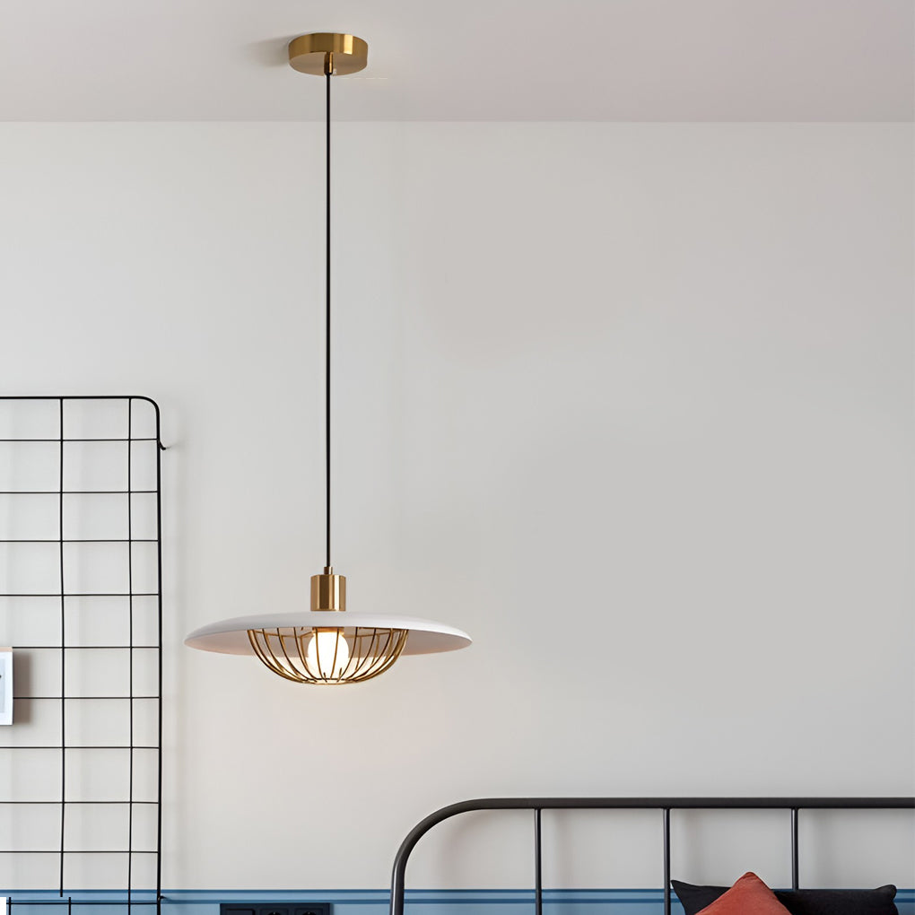 Creative Circular Electroplated Three Step Dimming Nordic Pendant Lightinging