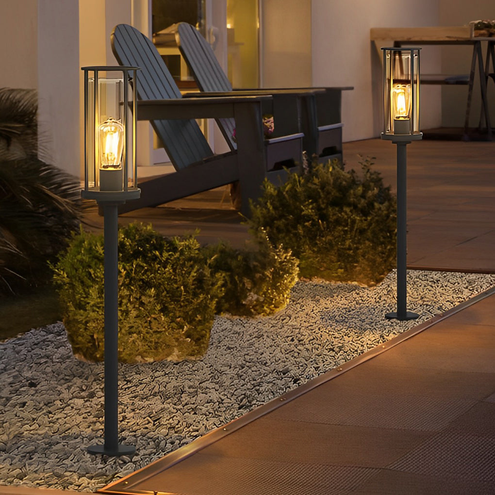 Modern Minimalist Round Stainless Steel Outdoor Light – Wall & Post Installation Options