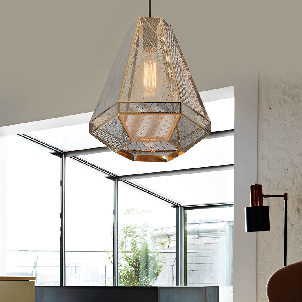 Electroplated Stainless Steel Creative Geometric Nordic Pendant Lightings