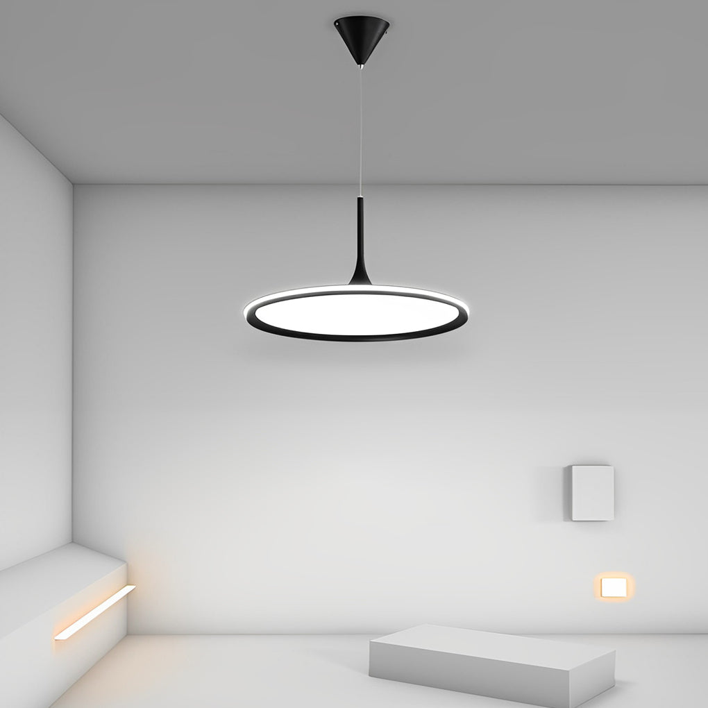 Round Ultra Thin Minimalist LED Nordic Chandelier Pendant Lightinging