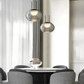Creative Glass Ball LED Smoke Gray Nordic Pendant Lights Island Lighting - Dazuma