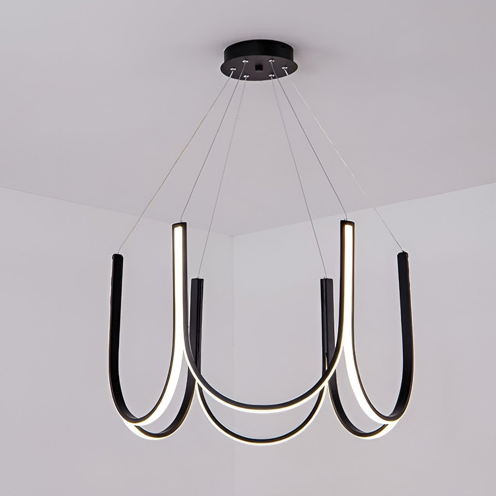 Minimalist 3 Step Dimming LED Nordic Chandelier Hanging Ceiling Light Fixture