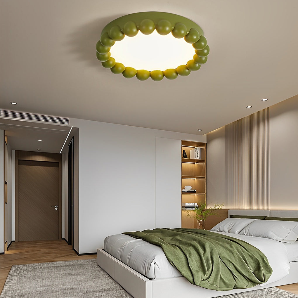 Round Artistic Handmade Three Step Dimming LED Nordic Ceiling Lightings