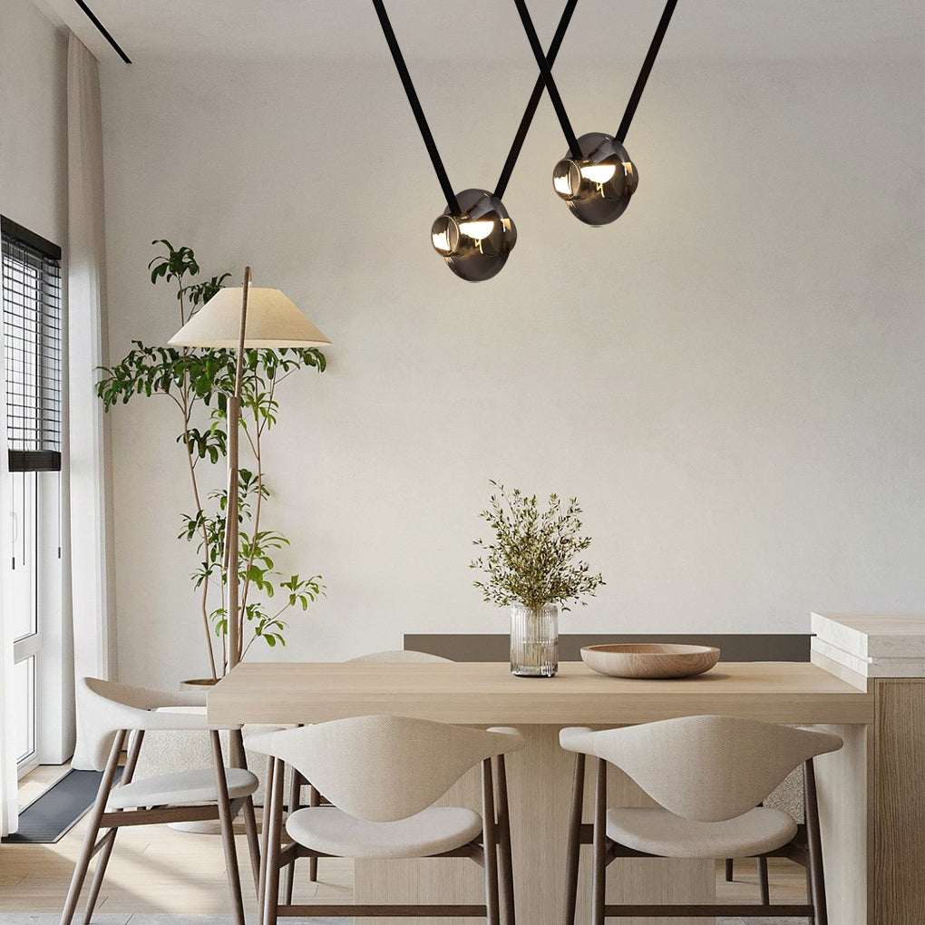 Creative Glass Jar LED Simplicity Decor Modern Chandelier Hanging Light Fixture