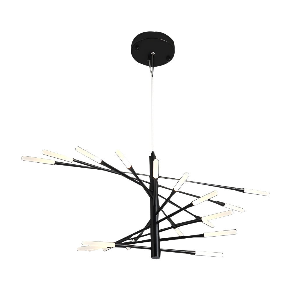 Elegant LED Chandelier Contemporary Spiral Sputnik Light