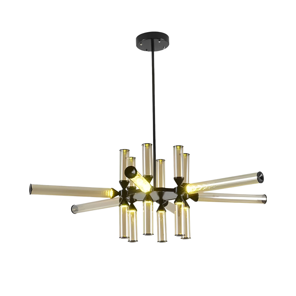 Creative Spliced Glass Tube LED Minimalist Nordic Chandelier Pendant Lightings