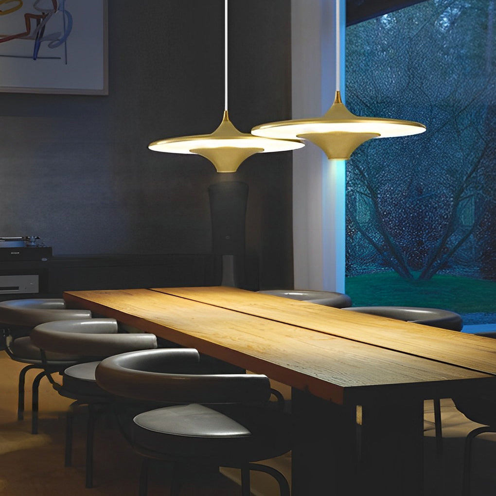 Adjustable Creative Round COB Nordic Pendant Lights Hanging Ceiling Light Fixture