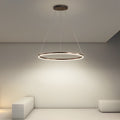 16'' Simple Circle Single Pendant Lighting Acrylic Pendant Lighting