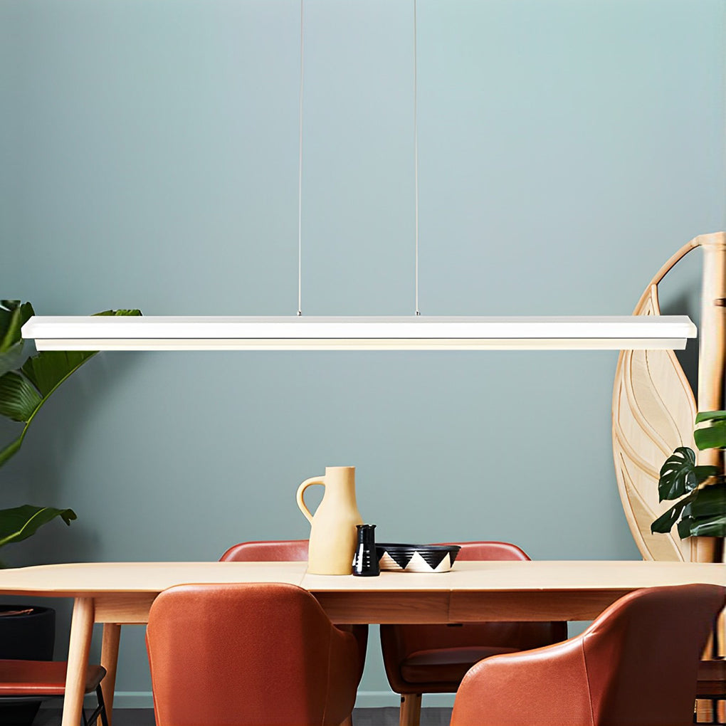 Minimalist Creative LED Linear Lights Neutral Light Metal Modern Pendant Lighting