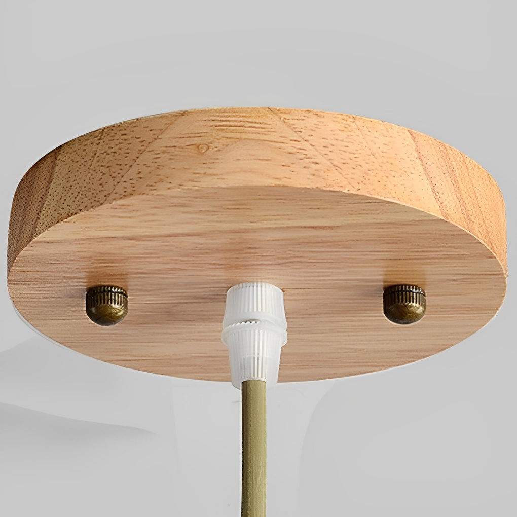 Round Bamboo Hand Woven Pendant Lighting Nature Inspired Country Ceiling Light