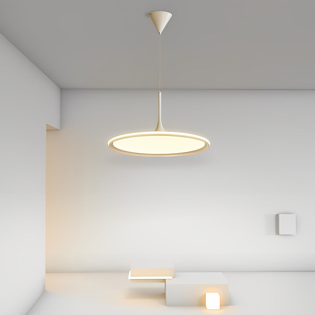 Round Ultra Thin Minimalist LED Nordic Chandelier Pendant Lightinging