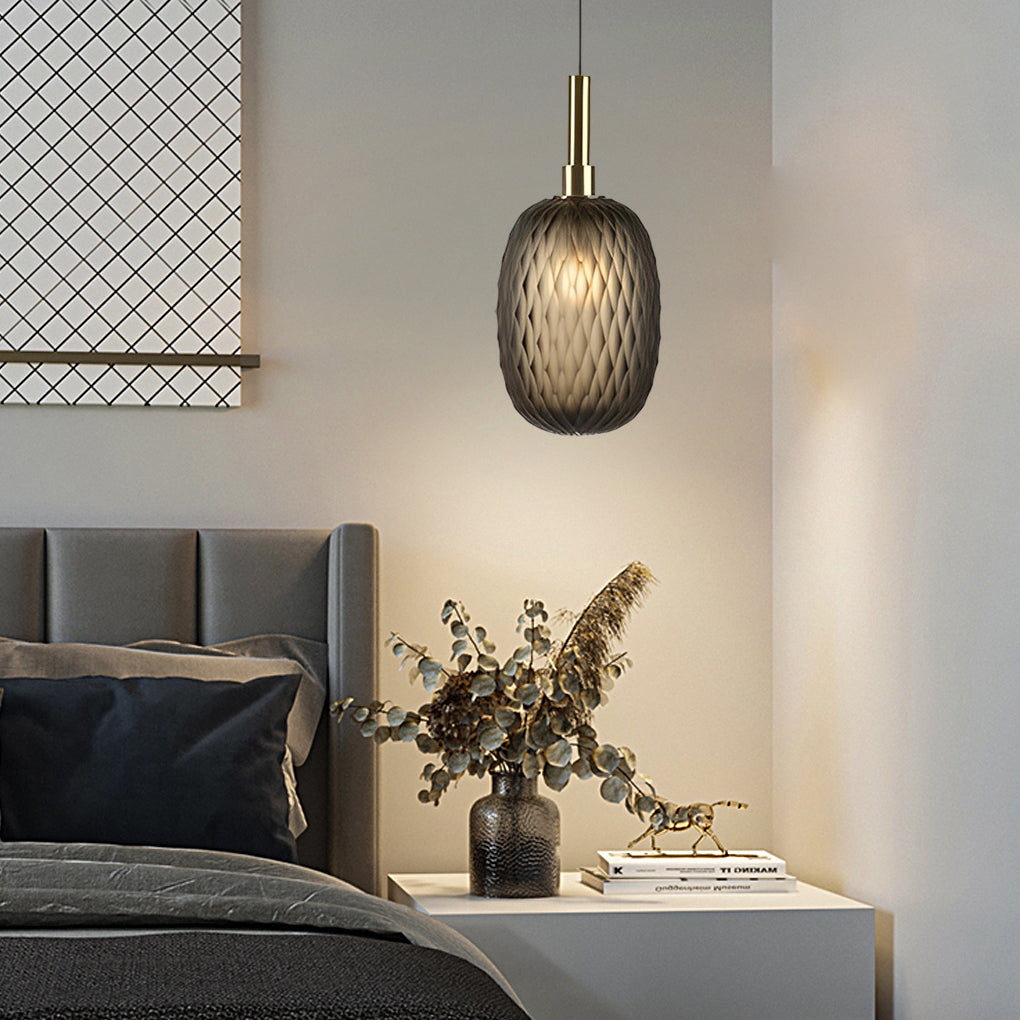 Small Glass Lantern Iron Luxury Post-Modern Pendant Lightings Chandeliers