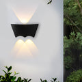 LED Up and Down Lights Waterproof Black Modern Sconce Wall Washer Light - Dazuma