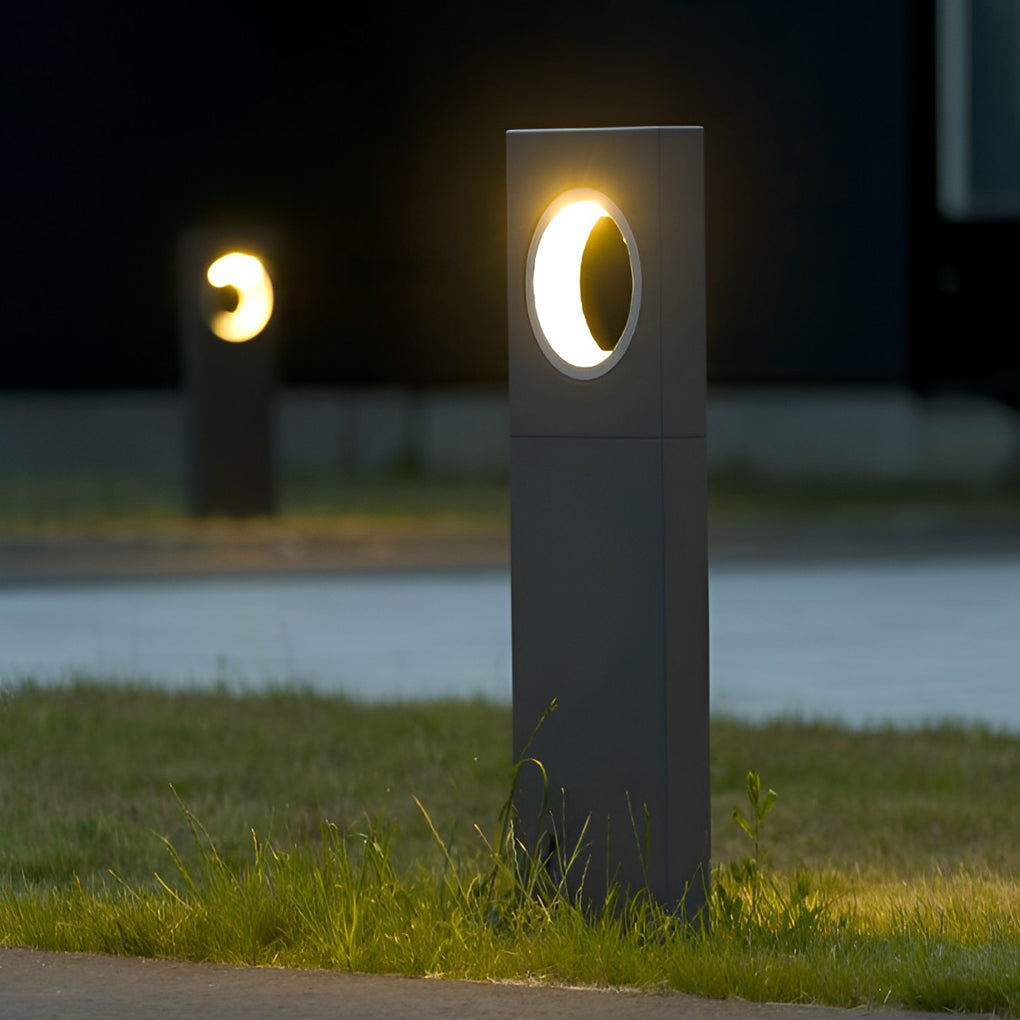 Waterproof 7W LED Black Modern Outdoor Pathway Lights Post Lights Garden Lights - Dazuma