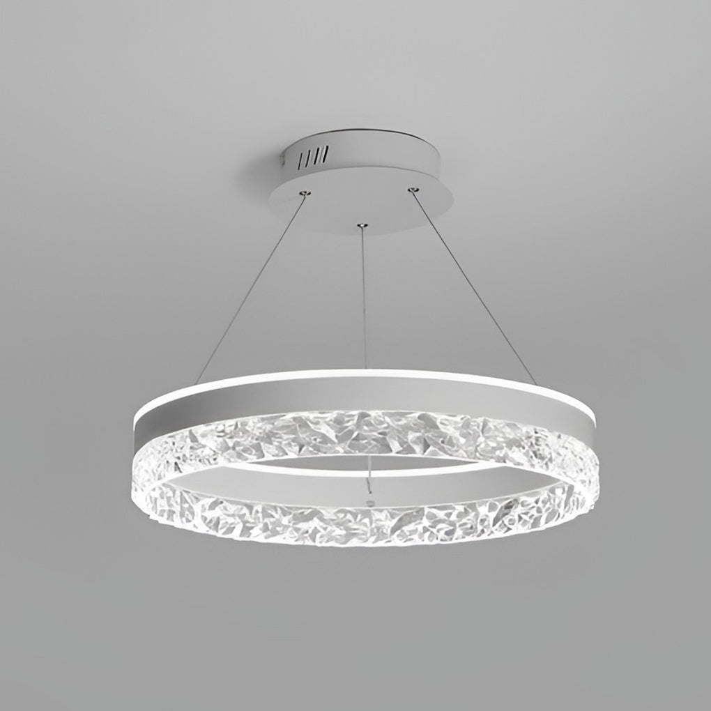 Circular Ring Three-step Dimming LED Modern Chandelier Island Lights Design