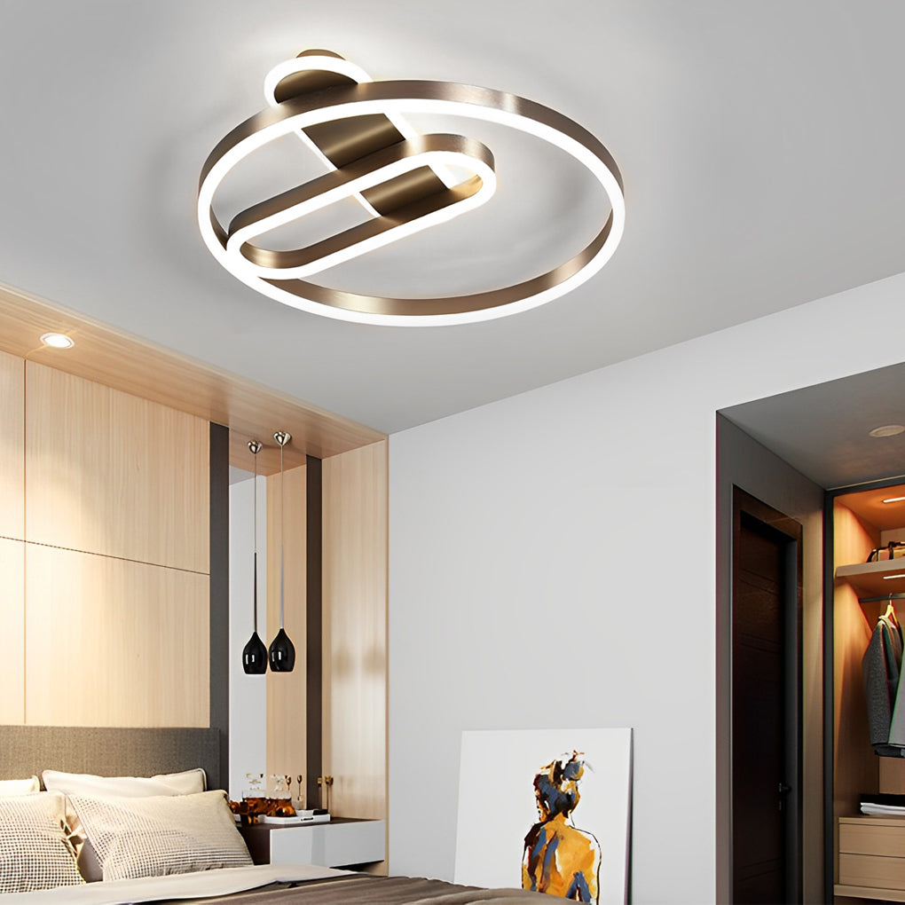 Geometric Circle LED Modern Flush Mount Lighting Ceiling Lightings Hanging Light