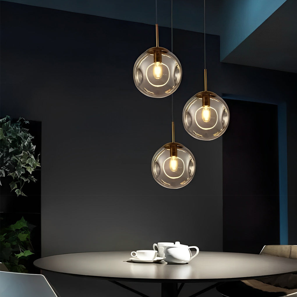Creative Glass Globe Metal Nordic Small Chandelier Pendant Lightinging
