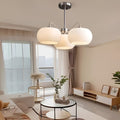 3 Lights Glass E27 White Vintage Chandelier Pendant Light Hanging Light Fixture
