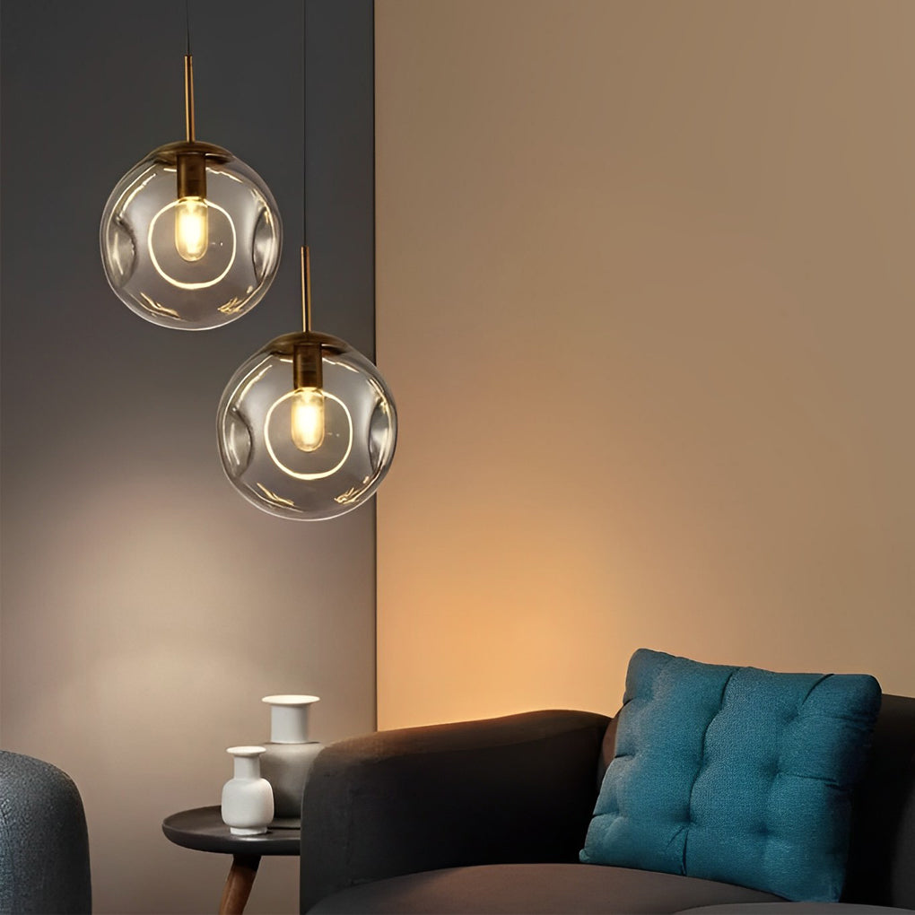 Creative Glass Globe Metal Nordic Small Chandelier Pendant Lightinging