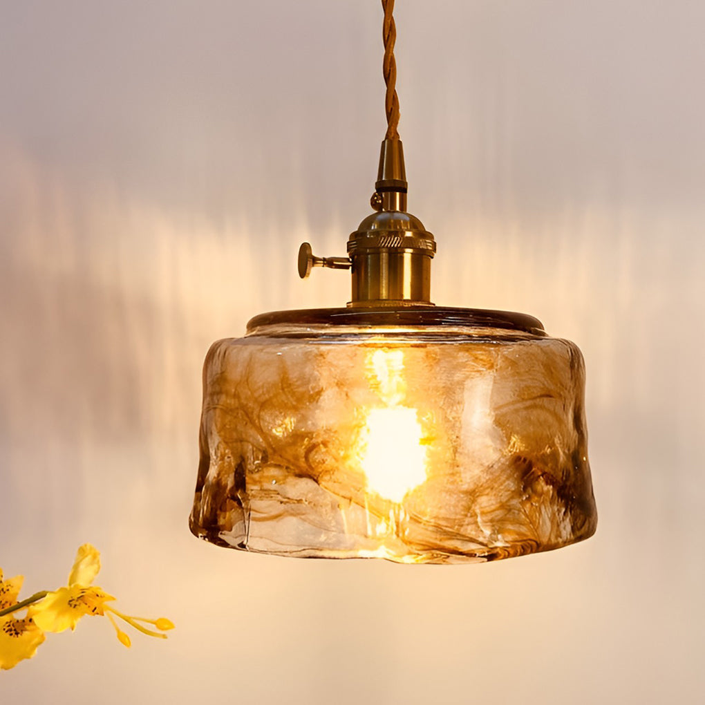 Creative Electroplated Metal Glass LED Nordic Island Lights Hanging Light Fixture