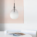 Round Creative Glass Iron LED Black Nordic Pendant Lighting Chandelier - Dazuma