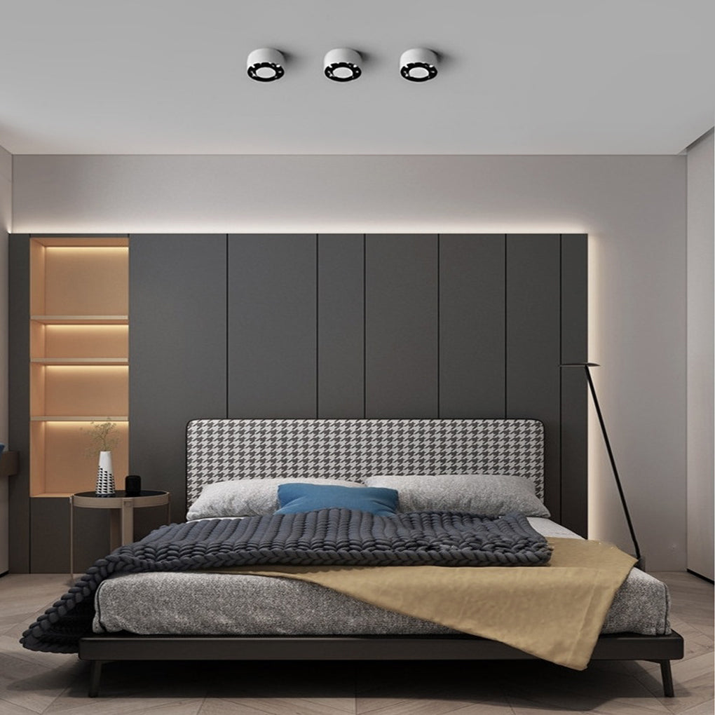 Round Ultra Thin Anti-Glare LED White Modern Surface Mounted Downlight Design