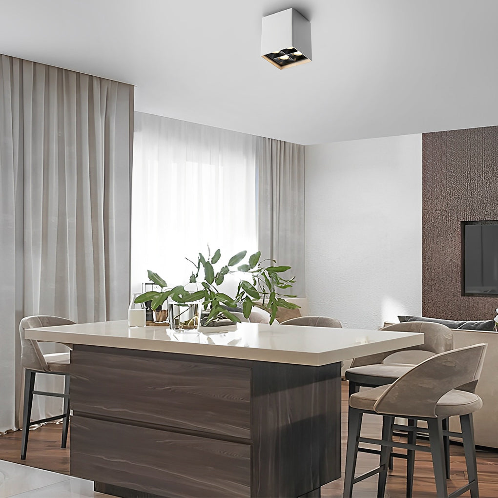 Square Grids LED Beam Angle 24° Surface Mounted Downlight Spotlight Design