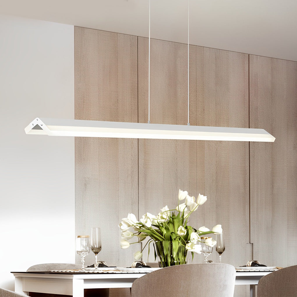 Minimalist Creative LED Linear Lights Neutral Light Metal Modern Pendant Lighting
