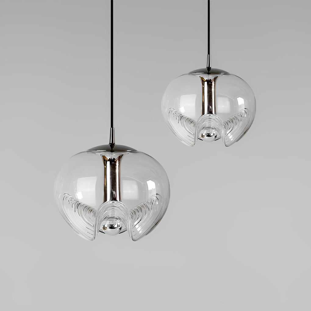 Retro Creative Electroplated Glass LED Modern Pendant Light Hanging Light Fixture