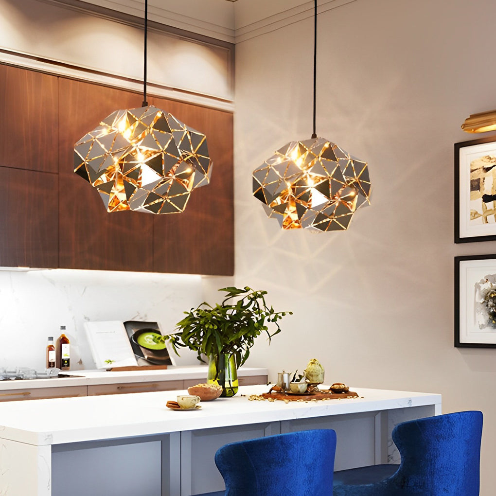 Irregular Decor Stainless Steel Hollow Creative Post-Modern Chandelier Design