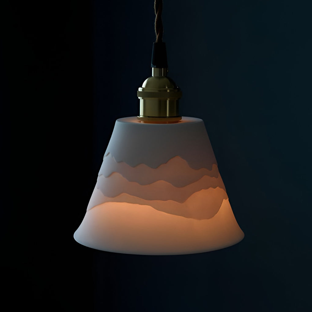 Mountains Shadow Ceramic LED Nordic Island Lights Pendant Light Wall Light Fixture