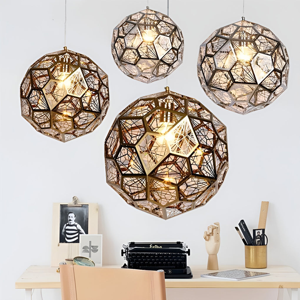 Geometric Spherical Postmodern Dining Room Chandelier Pendant Lighting