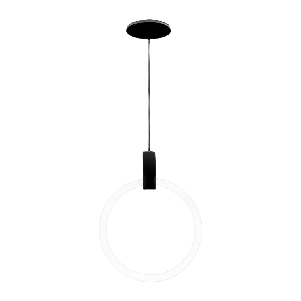 Minimalist Rings Stepless Dimming LED Nordic Duplex Stair Chandelier Design
