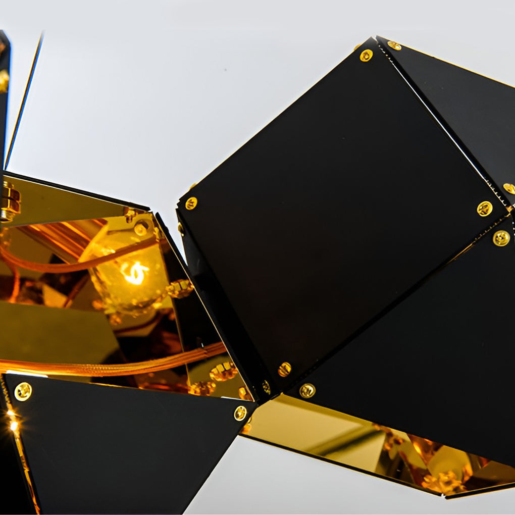 6 Heads Geometric Creative Polygonal Postmodern Chandelier Pendant Lighting