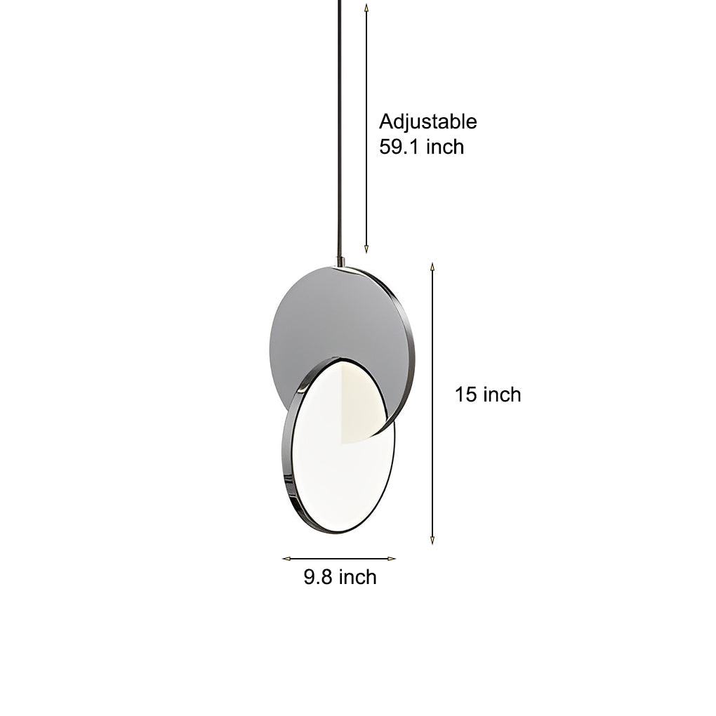 Creative Round Stainless Steel LED Acrylic Post-Modern Pendant Lightings