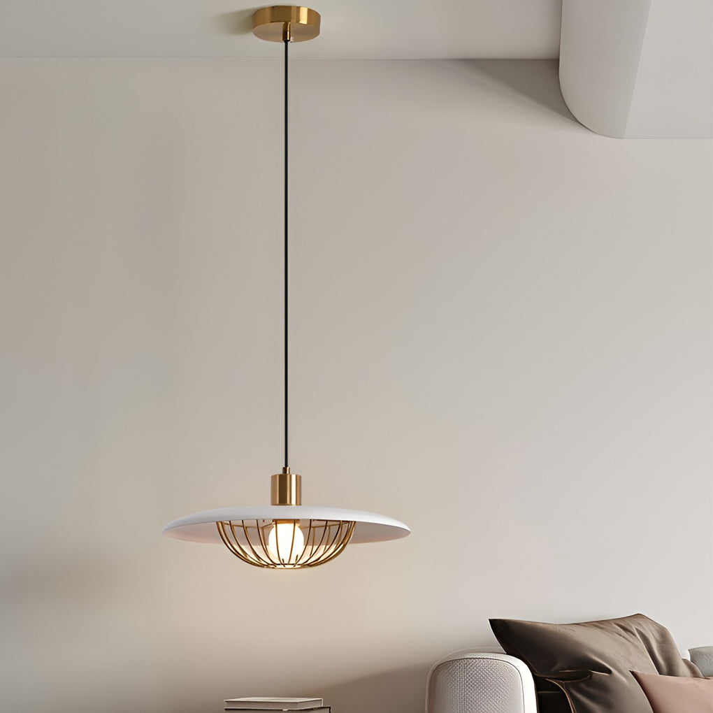Creative Circular Electroplated Three Step Dimming Nordic Pendant Lightinging