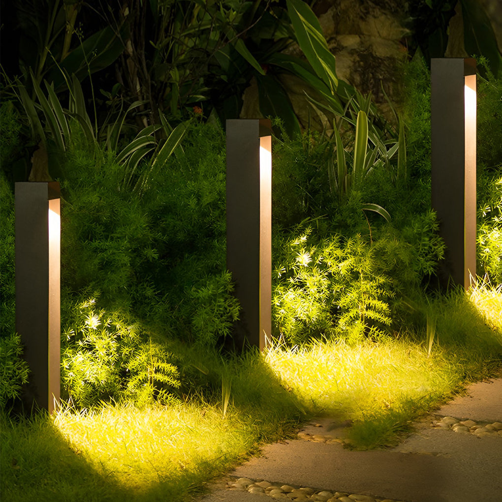 Industrial Rectangular LED Pathway Light 5W Waterproof Fixture with Open Slide Illumination