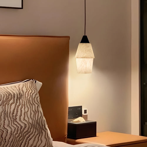 7.87 In. H Alabaster Pendant Light - 1 - Light Kitchen Island Lighting