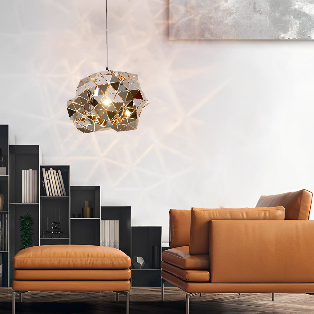 Irregular Decor Stainless Steel Hollow Creative Post-Modern Chandelier Design