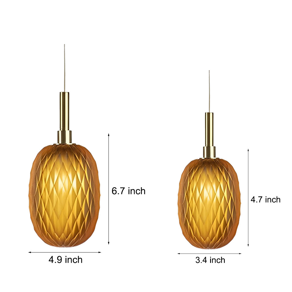 Small Glass Lantern Iron Luxury Post-Modern Pendant Lightings Chandeliers