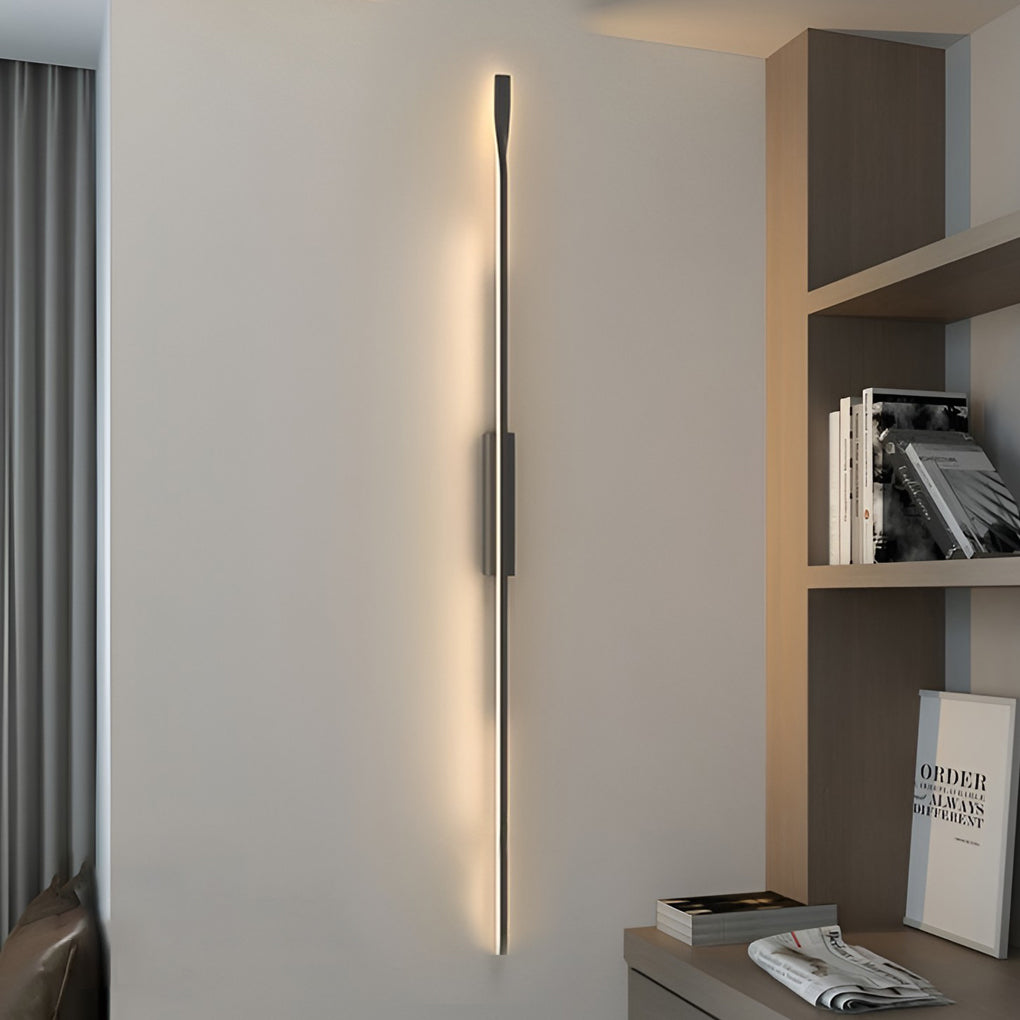 Creative Linear Strip LED Black Nordic Wall Lamp Wall Sconce Lighting - Dazuma