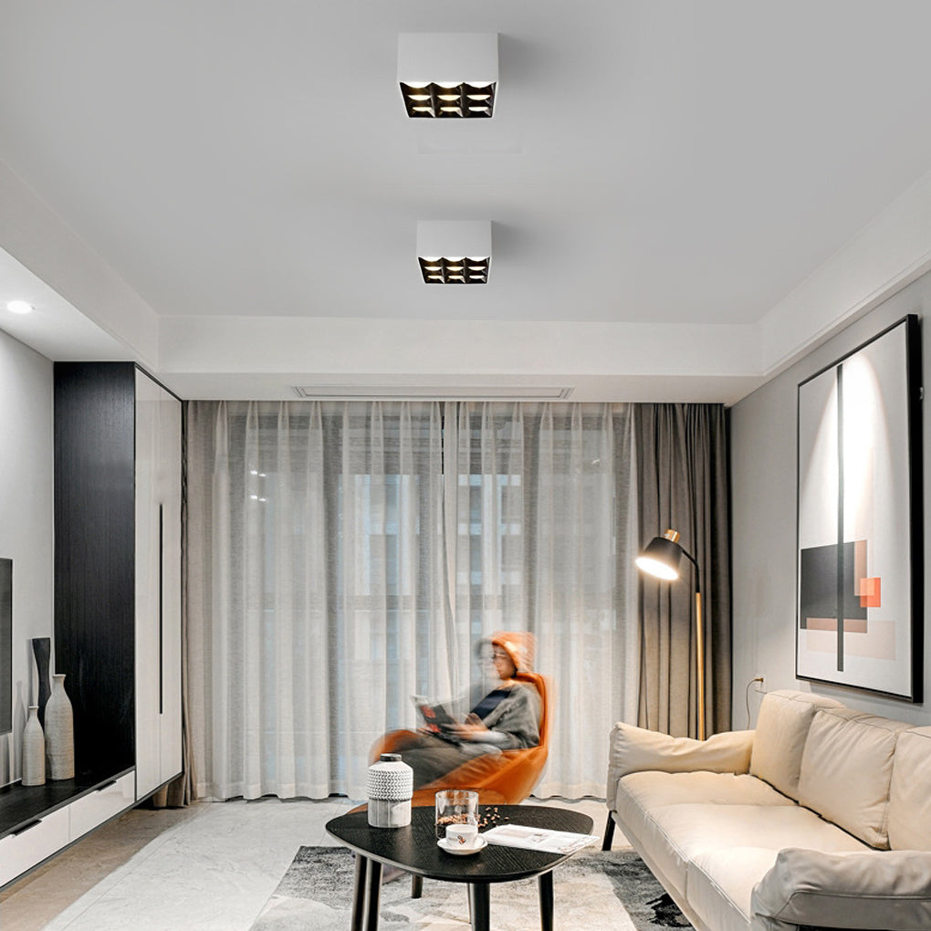 Square Grids LED Beam Angle 24° Surface Mounted Downlight Spotlight Design