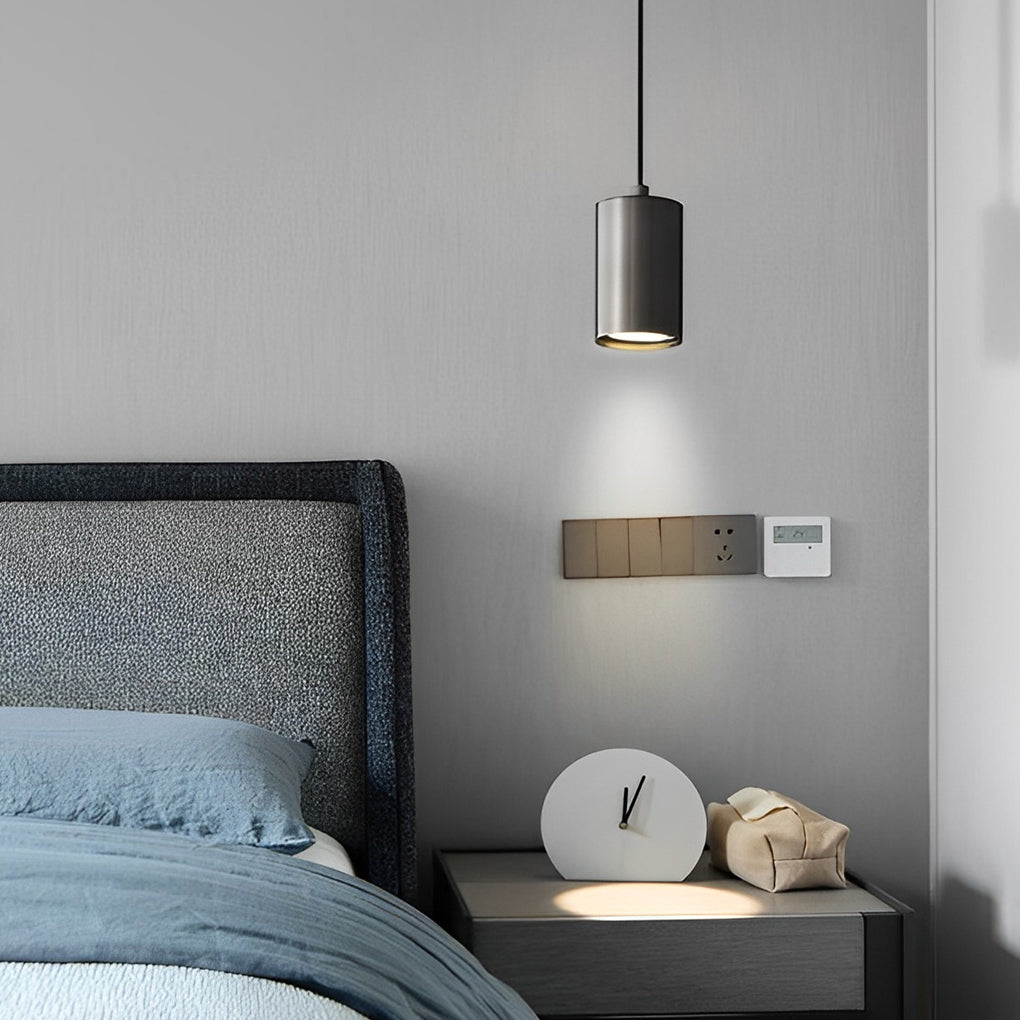 Cylindrical Minimalist Copper Electroplated Nordic Chandelier Spotlight Design