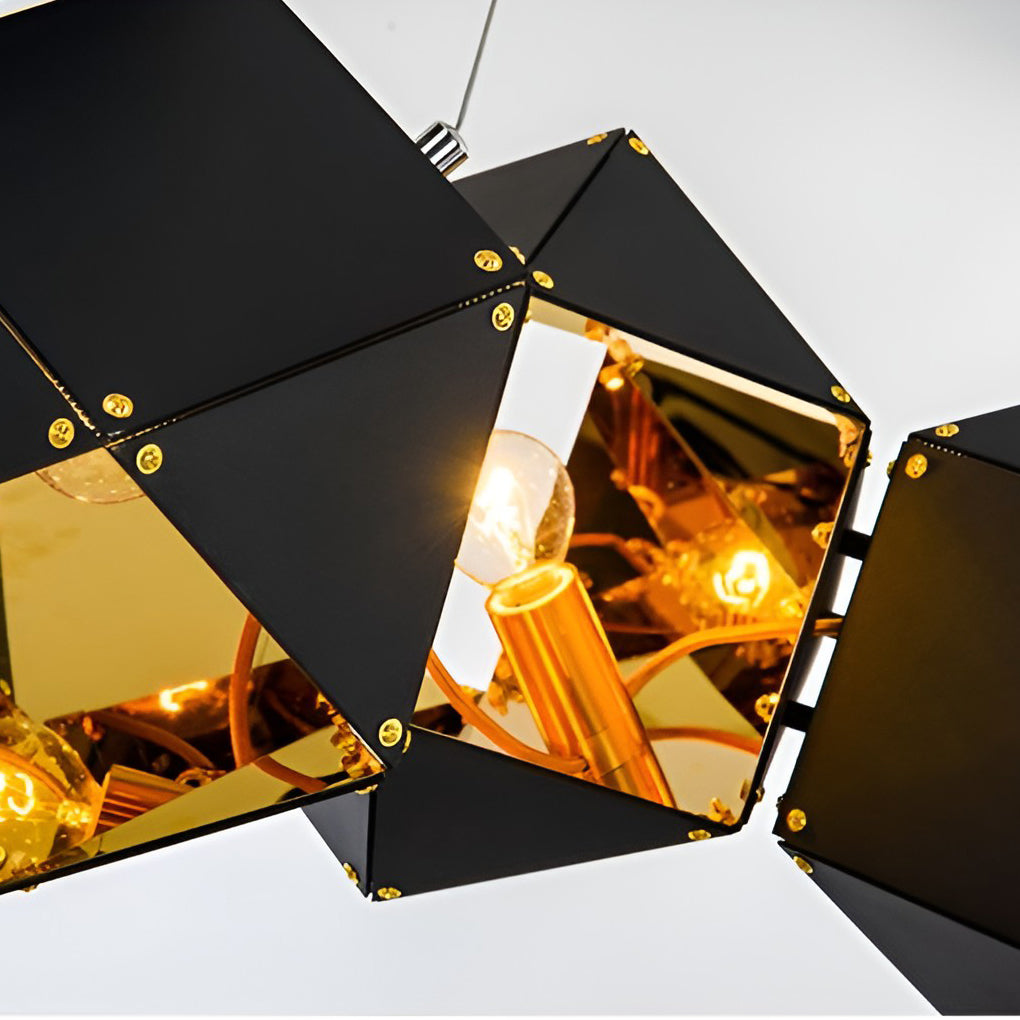 6 Heads Geometric Creative Polygonal Postmodern Chandelier Pendant Lighting