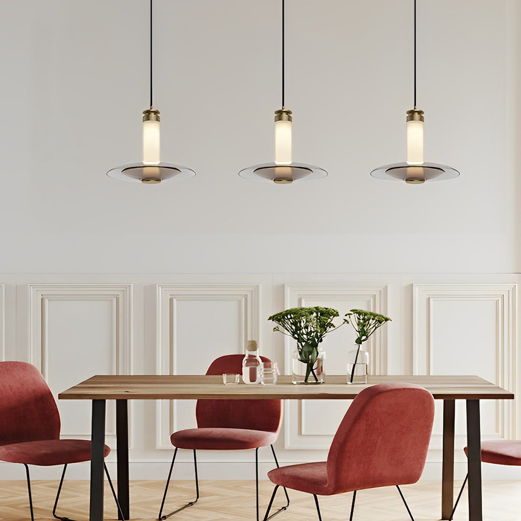 Minimalist Creative Round Glass LED Modern Pendant Lightings Chandelier