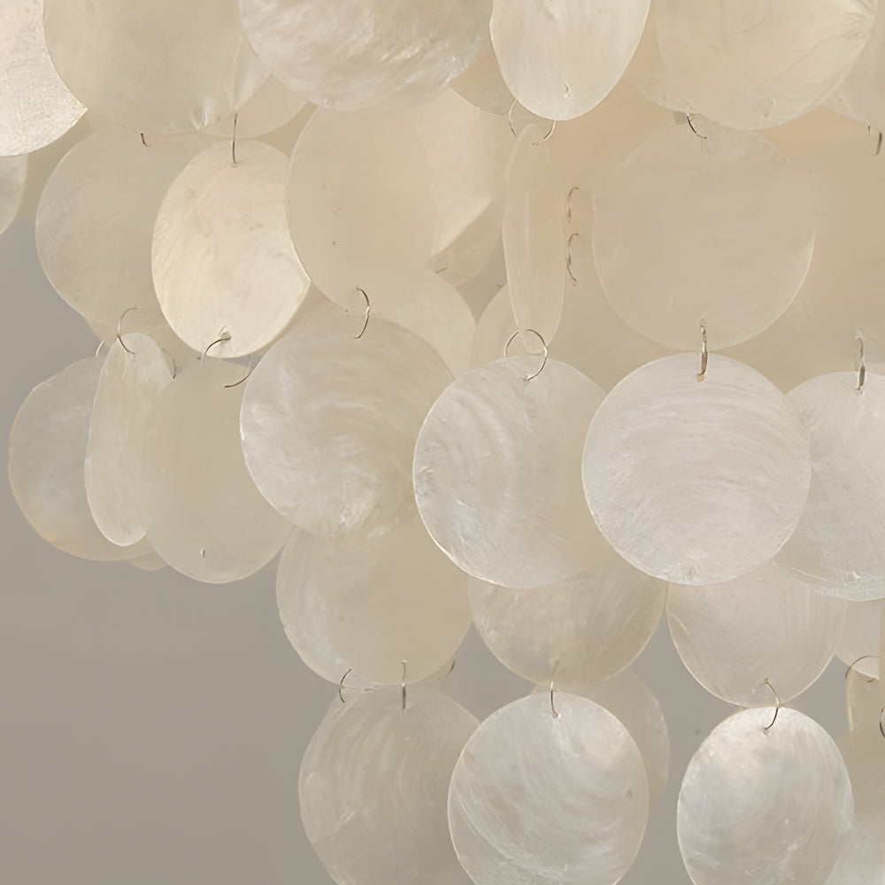 Seashell Discs Chandelier - 39.4'' Chain Length Pendant Lightings